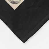 kaart van kabeljauw fleece deken (Hoek)