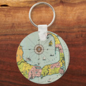 kaart van kabeljauw sleutelhanger (Voorkant)