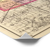 Kaart van Kalamazoo County, Michigan Poster (Hoek)