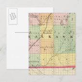 Kaart van Kalkaska County, Michigan (Voorkant / Achterkant)