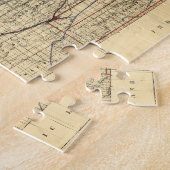 kaart van Kansas (1884) Legpuzzel (Zijkant)