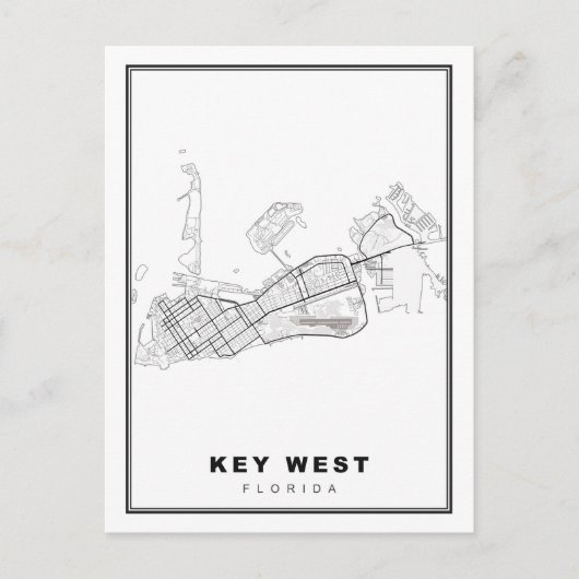 Kaart van Key West (Voorkant)