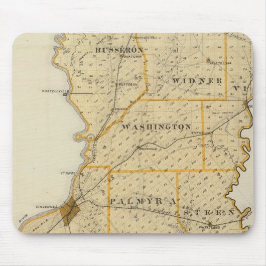 Kaart van Knox County Muismat (Voorkant)