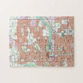  kaart van Lansing Michigan (1965) Legpuzzel (Horizontaal)