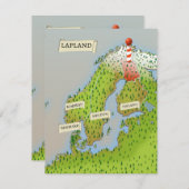 Kaart van Lapland (Voorkant / Achterkant)