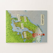 Kaart van Lapland Legpuzzel (Horizontaal)