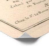 kaart van Leuven België (1746) Poster (Hoek)