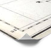  kaart van Libanon (1856) Poster (Hoek)