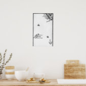 Kaart van Lilliput en Blefuscu Poster (Keuken)