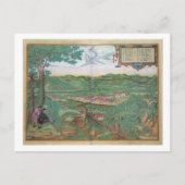 Kaart van Linz, van "Civitates Orbis Terrarum" doo (Voorkant)