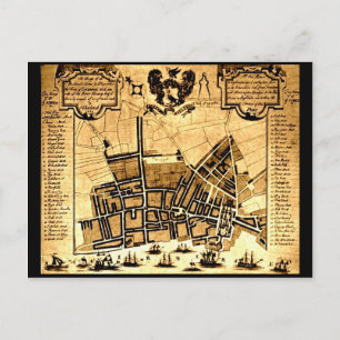 Kaart van Liverpool, 1725