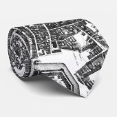  kaart van Londen (1677) Stropdas (Opgerold)