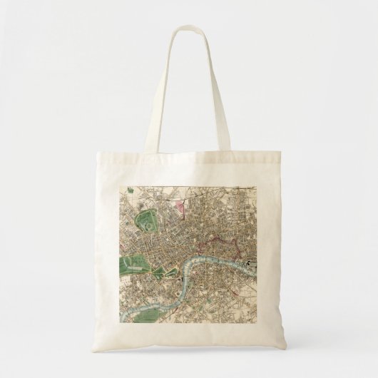  kaart van Londen (1853) Tote Bag (Voorkant)