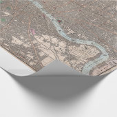  kaart van Londen (1862) Cadeaupapier (Hoek)