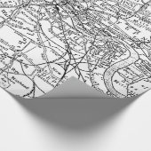  kaart van Londen (1911) Cadeaupapier (Hoek)