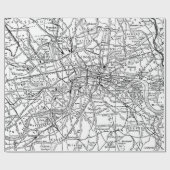  kaart van Londen (1911) Cadeaupapier (Vlak)