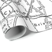  kaart van Londen (1911) Cadeaupapier (Rol Hoek)