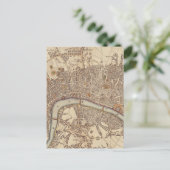  kaart van Londen Engeland (1807) (Staand voorkant)