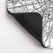  kaart van Londen Engeland (1911) Muismat (Hoek)