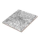  kaart van Londen Engeland (1911) Tegeltje (Zijkant)