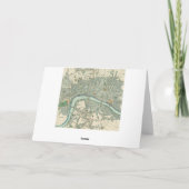  kaart van Londen Notecards (Achterkant)