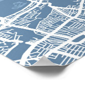 Kaart van Londen Poster (Hoek)