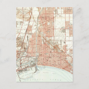 kaart van Long Beach California (1949)