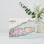  kaart van Long Island (1880) (Staand voorkant)