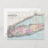  kaart van Long Island (1880) (Voorkant / Achterkant)