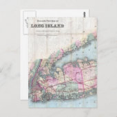  kaart van Long Island (1880) (Voorkant / Achterkant)