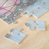  kaart van Long Island (1880) Legpuzzel (Zijkant)