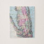  kaart van Long Island (1880) Legpuzzel (Verticaal)