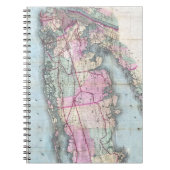  kaart van Long Island (1880) Notitieboek (Voorkant)