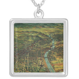  kaart van Los Angeles, Californië en de rivier Goud Vergulden Ketting