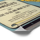  kaart van Los Angeles Poster (Hoek)