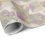  kaart van Louisiana (1853) Cadeaupapier (Rol Hoek)