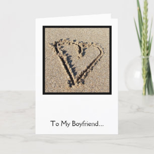Kaart van Love Heart Sand Valentijns