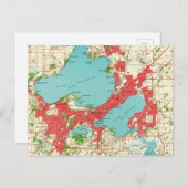  kaart van Madison Wisconsin (1959) (Voorkant / Achterkant)