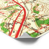  kaart van Madison Wisconsin (1959) Poster (Hoek)