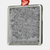 Kaart van Madrid Metalen Ornament (Links)