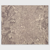  kaart van Madrid Spanje (1702) Cadeaupapier (Vlak)