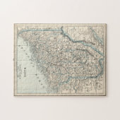  kaart van Maine (1893) Legpuzzel (Horizontaal)