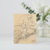  kaart van Maine (1894) (Staand voorkant)