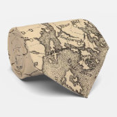  kaart van Maine (1894) Stropdas (Opgerold)