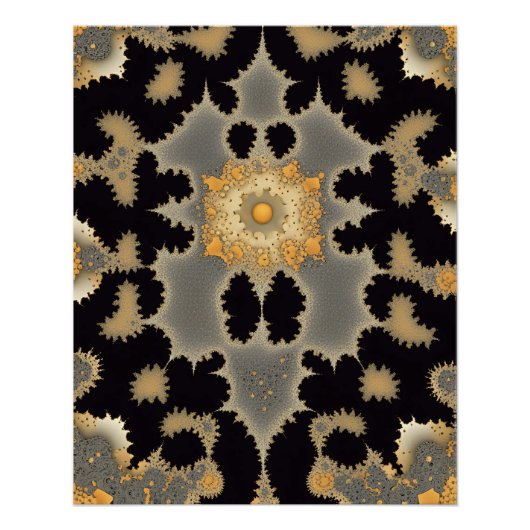 Kaart van Mandlebrot Caverns Perfect Poster (Voorkant)