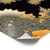 Kaart van Mandlebrot Caverns Perfect Poster (Hoek)