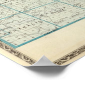 Kaart van Marion County Poster (Hoek)