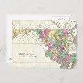  kaart van Maryland (1827) (Voorkant / Achterkant)