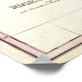 kaart van Maryland (1827) Poster (Hoek)