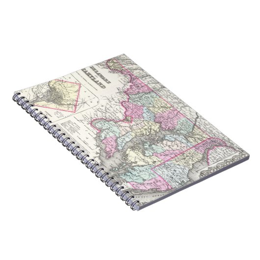 kaart van Maryland (1855) Notitieboek (Rechterzijde)